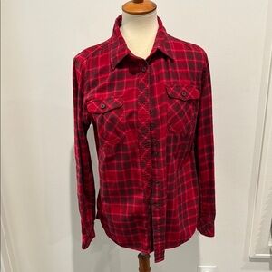 Duluth Trading Red Plaid Shirt